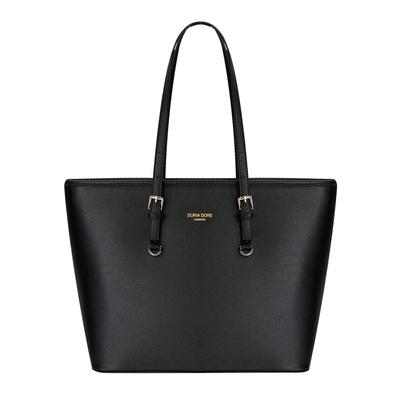 HurBer Women's Tote Bag, Formal Bag, Business Bag, PU Leather, A4 Size, Job Hunting, Large Capacity, Perfect for School or Commuting, Simple Design