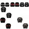 2pcs 2D Printed Headrest Covers Angry Eyes Car Seat Headcover Dust-proof Neck Pillowcase  Halloween