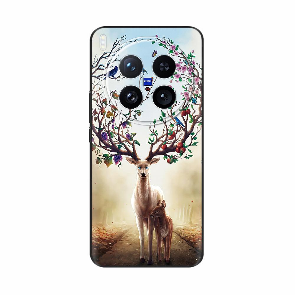 For Vivo X200 Ultra Case Soft TPU Cute Cartoon Painted Back Shell Cover For Vivo X200 Pro Mini Phone Cases for Vivo X200 Pro 5G