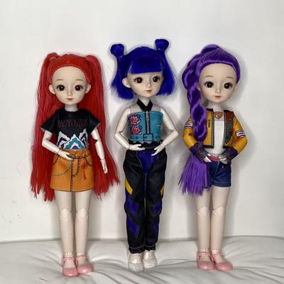 Velká 12palcová K-POP Dívčí Skupina Lovců Démonů Panenka Lumi Mira Zoe Figurka se 3D Očima Vinylová Sběratelská Figurka Dárek