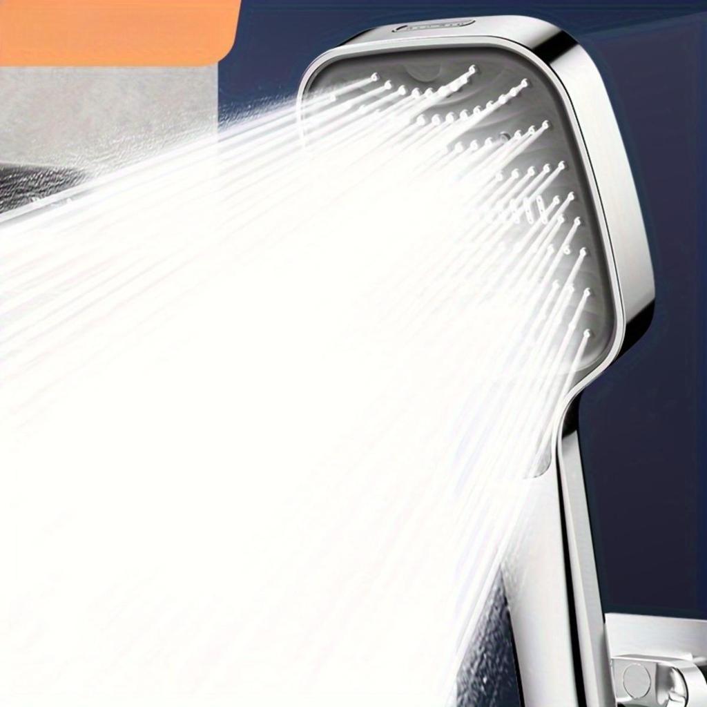 Powerful Pressurized Filtering Square Shower with 8 Shower Modes, Bathroom Shower Handheld Shower Large Panel High Flow Deluge Spray Water