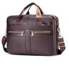 Layer Cowhide Men's Business Briefcase, Briefcase for Computers, Single Shoulder Crossbody Bag, Genuine Leather Handbag