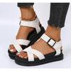 Women Summer Beach Sandals Sexy Plus Size PU Leather Shoes Fashion Comfortable Casual Non-Slip Platform Sandals