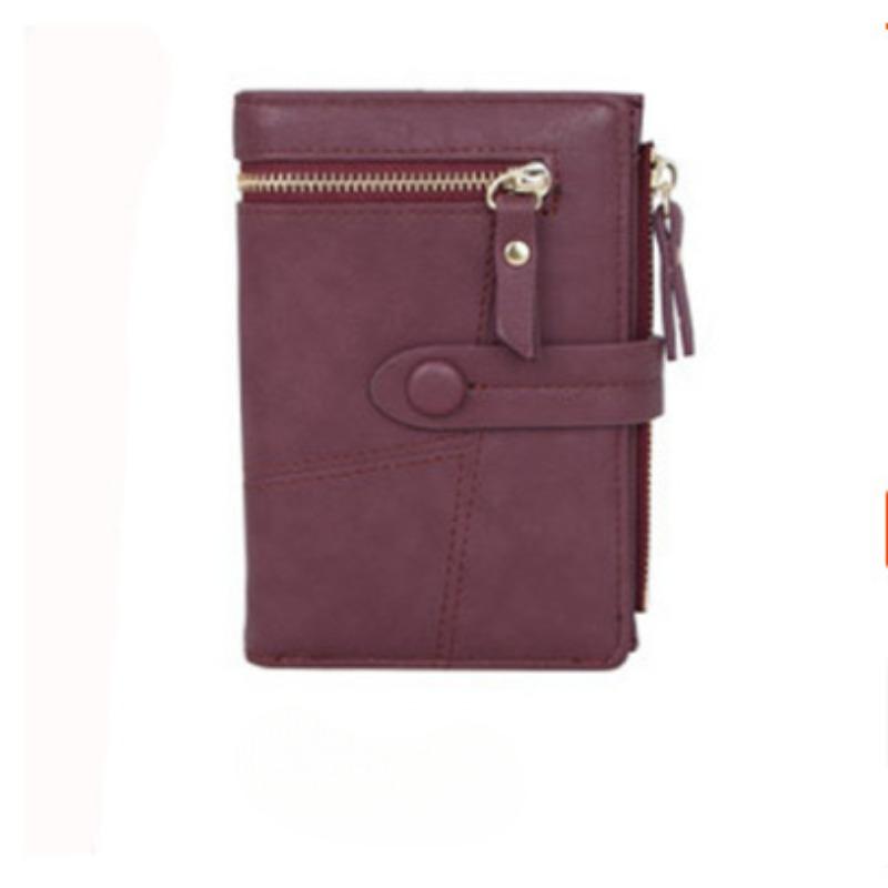 Wallet Small Fresh Zipper Buckle Folding Student Female Coin Purse