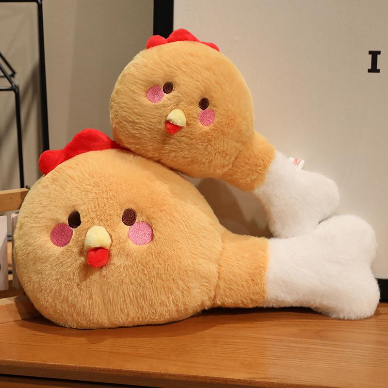 Creative Chicken Leg Throw Pillow Plush Toy Doll Small Chicken Leg Doll Home Pillow Cushion Girl Soothing Doll