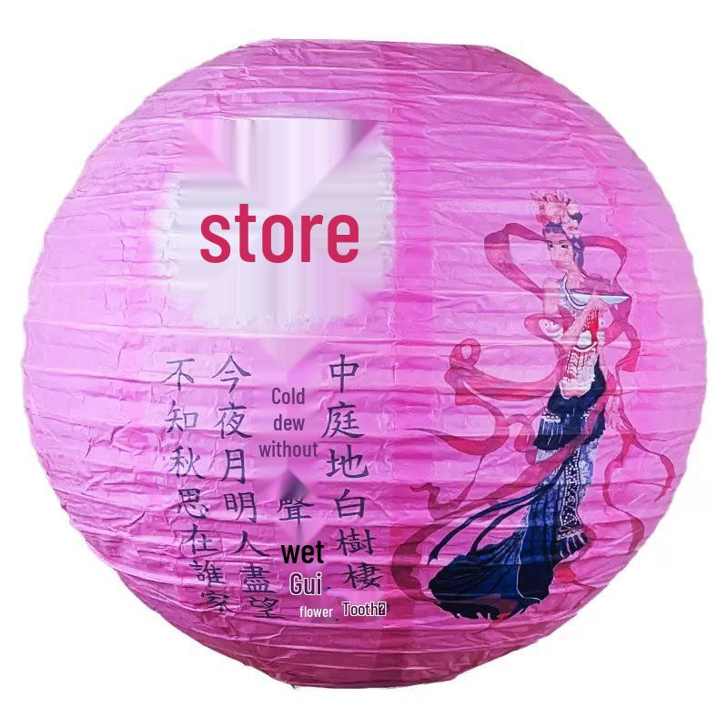 2025 Chinese Style Red Lantern: Dragon Boat & Mid-Autumn Festival Decorative Pendant with Luminous Design for Spring Festival & National Day.