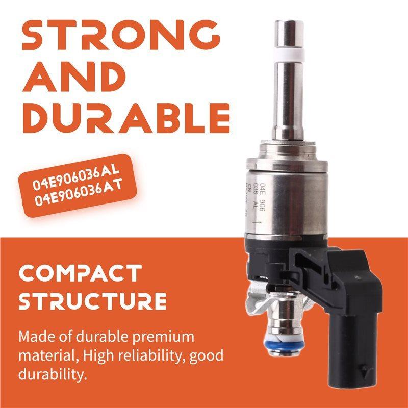 Fuel Injector 04E906036AL 04E906036AT For VW Jetta Tiguan Touran Polo Arteon Tayron Tayron 2016-2026