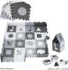 Moby-System Tapis d'Eveil Bébé 150 X150 X1 CM- Tapis De Puzzle En Mousse EVA - Tapis De Jeu Avec Rebords Sans Odeur- Gris