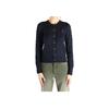 Polo Ralph Lauren Single Button Round Neck Long Sleeve Knit Sweater Women Sweater Navy-Blue 211971868-008