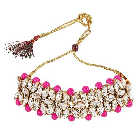 Ultimo Design Choker Antico Kundan Collana Tradizionale Set di Gioielli per Donne