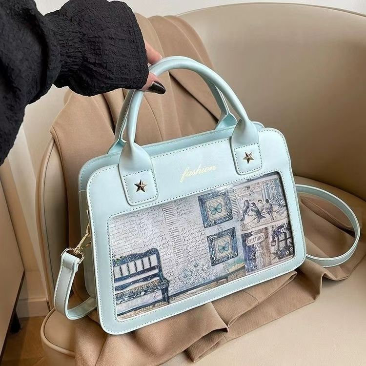 Handheld small bag women's new autumn and winter versatile shoulder messenger bag small square bag
