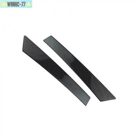 Rear Window Side Spoiler Strip Trim For Ford Edge 2015- Carbon Fiber 2x