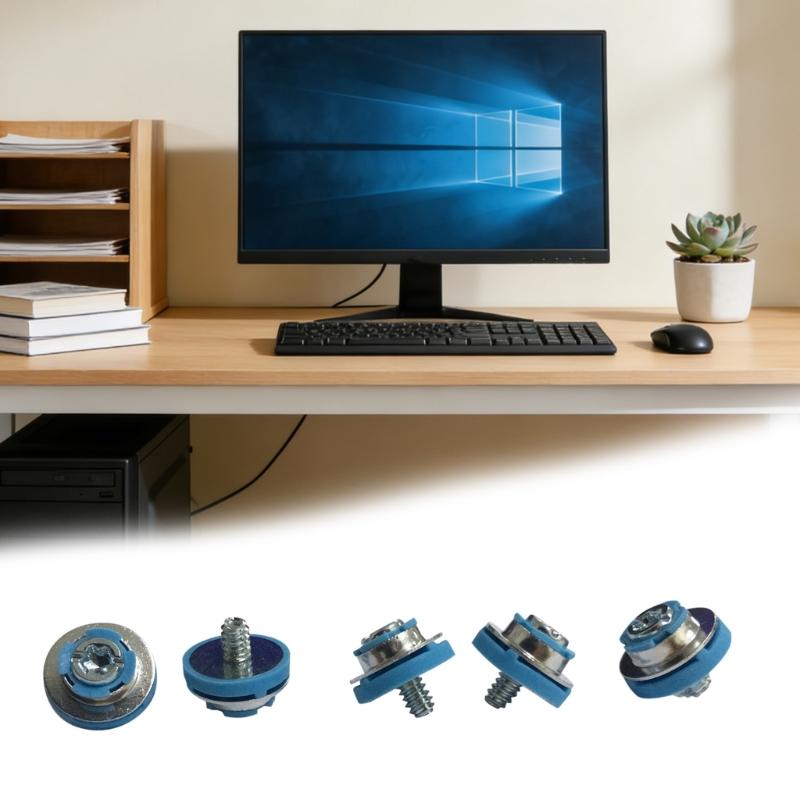 4Pcs Vibration Damping Isolation Grommet Mounting Screws for 3.5inch Hard Drive Installation in Standard PC Case