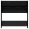 Shoe Cabinet Black Oak Effect 60 x 18 x 60 cm Engineered Wood
