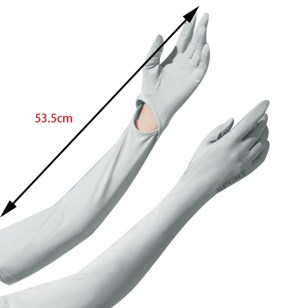 Anti-uv Ice Silk Gloves Breathable Armguard Hot Sale Hand Protector Cove  Outdoor Sports