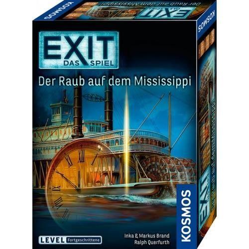 Board Game - KOSMOS - EXIT - THE ROBBERY ON THE MISSISSIPPI - 1 To 4 Players - Cooperative - 45-90 Min