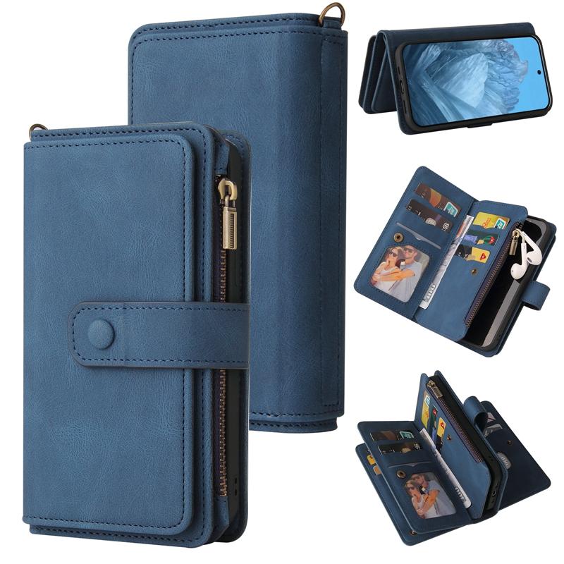 Multi-function Wallet Flip Case Pouch for Google Pixel 9/9 Pro , for Xiaomi 14 Ultra 15 Cards Slot Phone Case