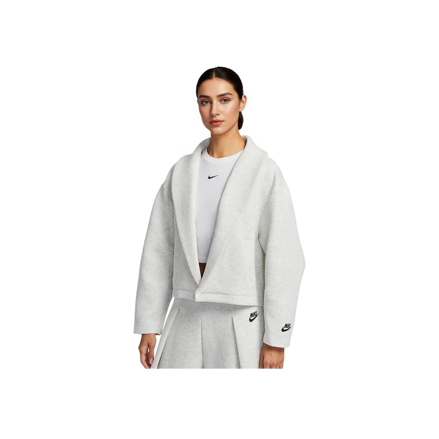 Nike Sportswear Tech Fleece Oversized Blazer Heather Grey Women HJ0970-013 S