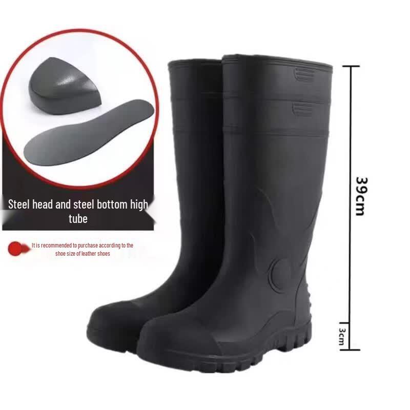 Guqie Industrial Safety Rain Boots with Steel Toe & Sole