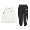 Li Ning Letter Fashion Cotton Skin-Friendly Breathable Thickened Warm Versatile Round Neck Pullover Sweatshirt Casual Sports Suit AWDTE67-3+YKLVB07-1
