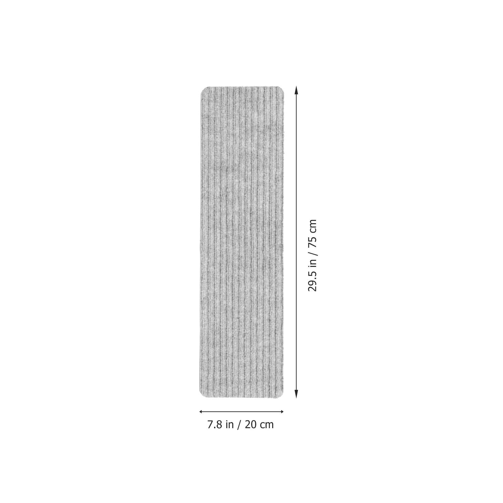 

2Pcs Adhesive Anti-Slip Stair Treads Non-Skid Carpet Stair Rugs for Wooden Concrete Stairs Home Safety Stairway Protection серый