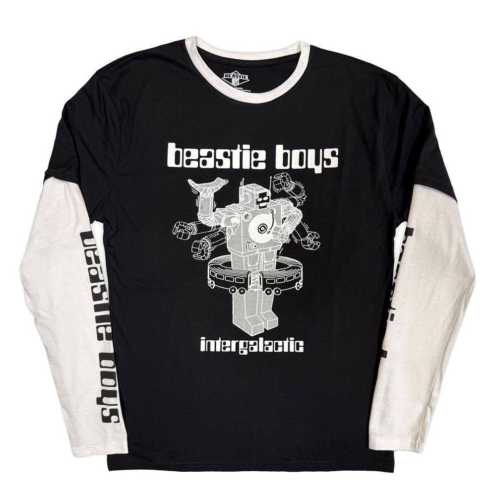 Beastie Boys Unisex Adult Intergalactic Robot Layered Long-Sleeved T-Shirt