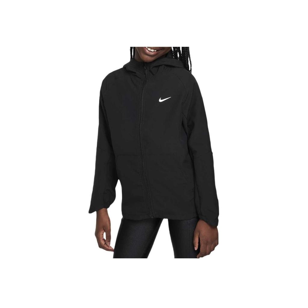 Nike Soft Absorbent Breathable Comfortable Hoodie Kids hoodies Black FZ5213-010
