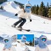 Cartoon Shark Ski Helmet Cover With Mask Set Neck Warmer Winter Warm Comfortable Casual Shark Hat Ear Protection Helmet Cover