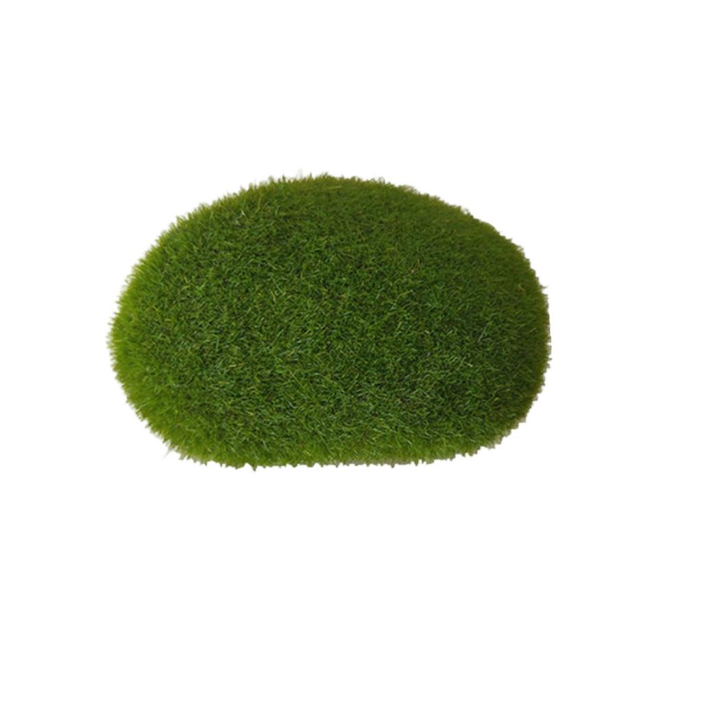 Simulated Moss Stone Micro Bonsai Decoration Fake Moss Stone Artificial Plush Stone