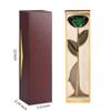 Long Stem Dipped 24k Gold Trim Red Rose In Gold Gift Box with Stand (green Rose with Stand)