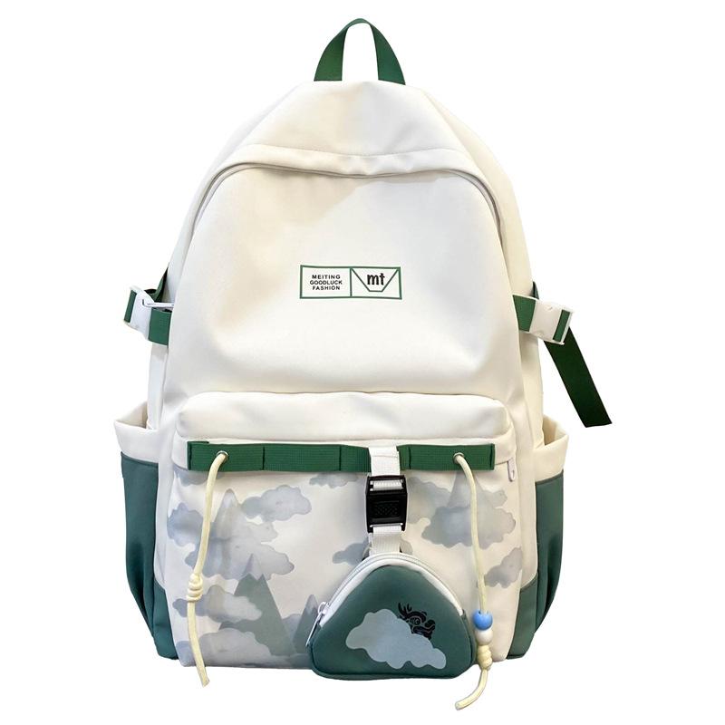 High-appearation-level Casual Korean-style Bear Backpack for Men and Women, Large-capacity Schoolbag