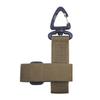 Adjustable Quick Release Gloves Hook Rotatable-hanging Head Webbing Gloves Hook  Backpack
