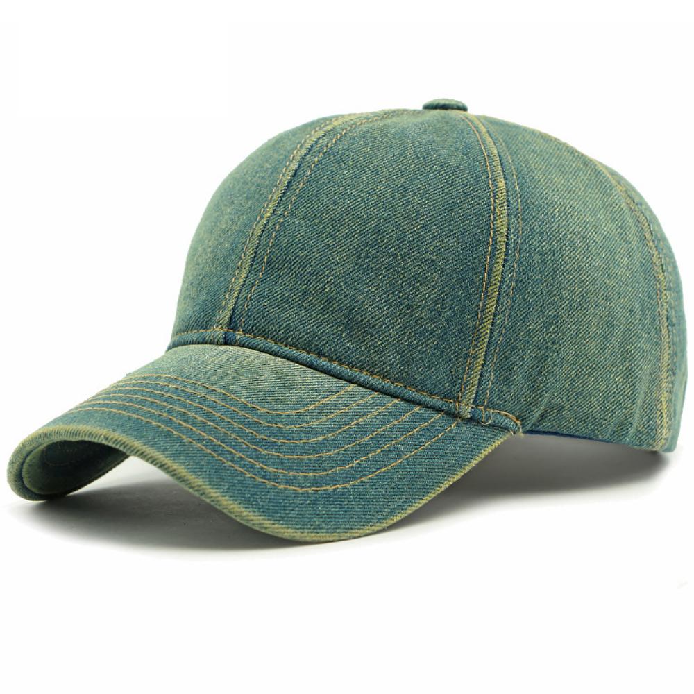 Ht4751 Baseball Hat Spring Summer Denim Caps For Men Women 6 Panels Snapback Cap Wash Cotton Male Female Adjustable Baseball Cap