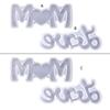 Resin Keychain Molds Large Mom Love Rectangle Letter Keychain Epoxy Resin Molds for Silicone DIY Crafts Pendant Making