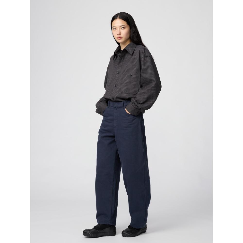 Uniqlo Twill Work Oversized Shirt  Long Sleeve  Check