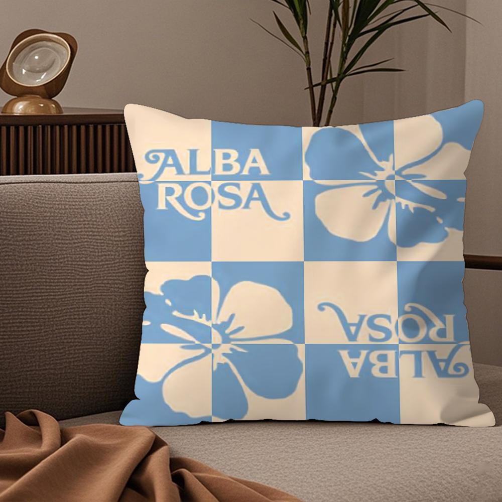 Fashion AALBA RROSA Pillow Case Silky Elegant Comfort Sofa Bed Invisible Zipper