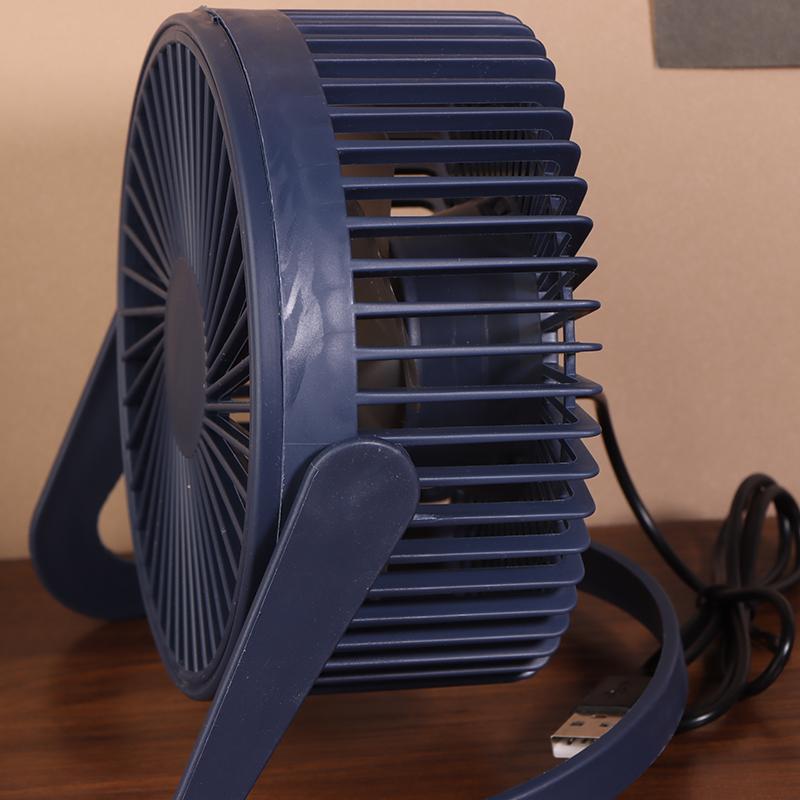 1 Piece 5 Inches Small Desk Cooling Usb Power Portable Fan Super Mute Cooler 360 Degree Rotation Fan For Home Mini Desktop Fan