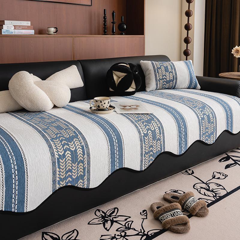 New Sofa Cushion Four-Season Universal Non-Slip Seat Cushion Light Luxury Special-Shaped High-End Sofa Cover Cloth Towel