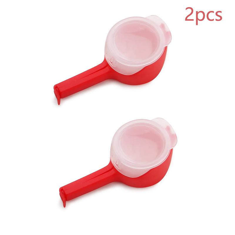 Food Preserving Bag Closure Clip Oat Dispense Spout Snack Bag Clip Moisture Seal Clip Fresh Keeping Sealer Clamp Kitchen Gadget