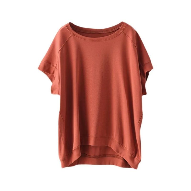 Summer new versatile foreign Korean version of short-sleeved tops are popular this year, loose round neck meat-covering and thin women's clothing