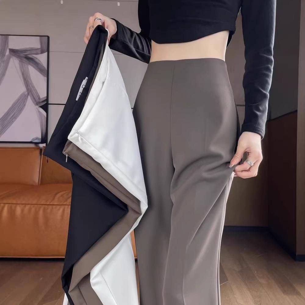 Koreanischer Stil High Waist Micro Flare Hose - Schlankmachende Weitbeinige Hose für Damen für Frühling/Sommer 2026