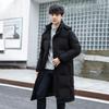 New Chinese Long Knee Couple Down Jacket Thickened Fashion Trend