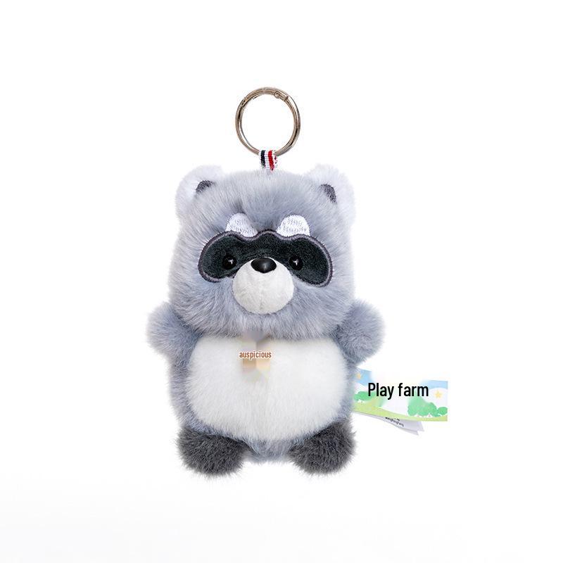 Fun Farm Animal Plush & Accessory Set: Deer Toy, Elephant Backpack Charm & Fox Keychain Gift