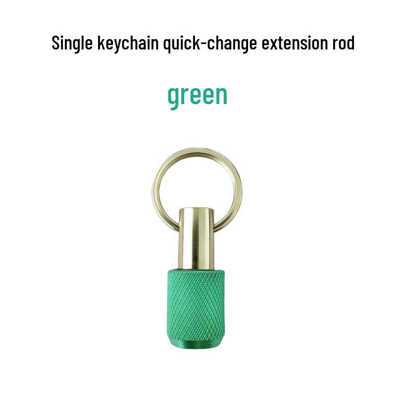 5-Piece Colorful Keychain 1/4" Hex Shank Quick Release Extension Rod with Carabiner
