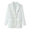 New Fashionable Metal Double-breasted Decorative Casual Blazer Jacket