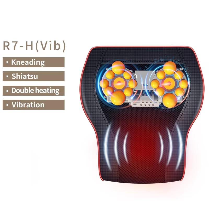 

Электрическая массажная подушка для шеи Jinkairui Акупрессура Голова Шейная тракция Тело Спина Поясничный массажер Нагрев Вибрационный массаж UK
