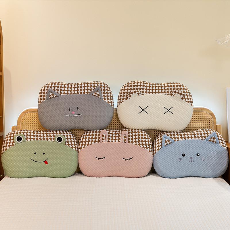 Frog Rabbit Cat Bear Plush Back Cushion Pillow Bedroom Decoration Cartoon Gift