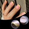120-Piece Short Colored French False Nails - Removable Nail Art Set
