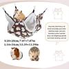 Double Layered Hamster Plush Hammock Cozy Warm Four Seasons Small Pet Hanging Nest Pet Supplies for Small Pet Hamster Guinea Pig