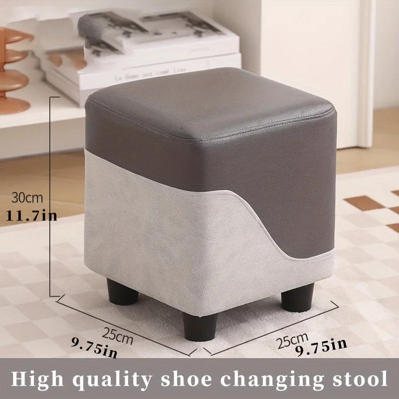 Small Stool, Low Stool, Light Luxury Coffee Table Stool for Home Living Room, Sofa Stool Doorway Shoe Changing Stool Bench